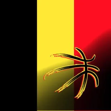 Belgian basketball, vector Illustrazione stock