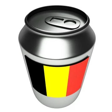 Belgian can, 3d Ilustração Stock