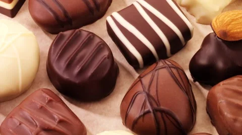Belgian chocolates Stock Footage 8574232