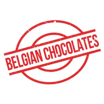 Belgian Chocolates rubber stamp Stock Illustration