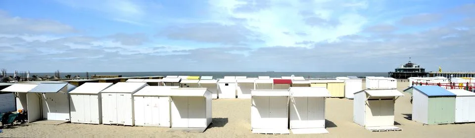 Belgian coast in springtime Stock Photos