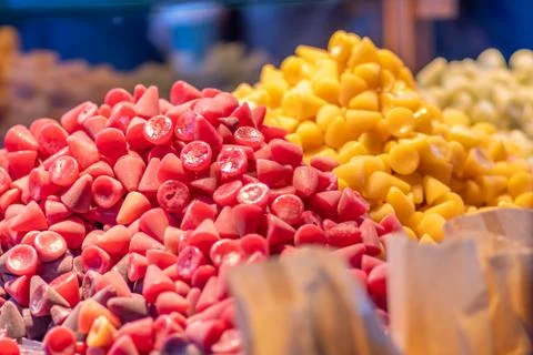 Belgian cuberdons Stock Photos