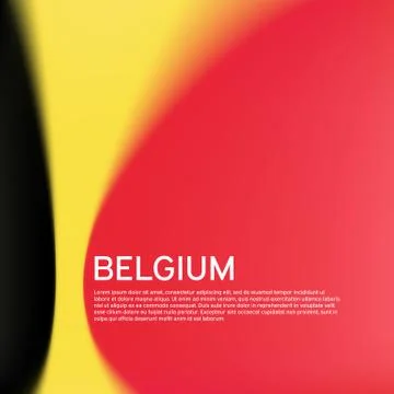 Belgian flag background. Blurred pattern in the colors of belgian flag, banner Stock Illustration