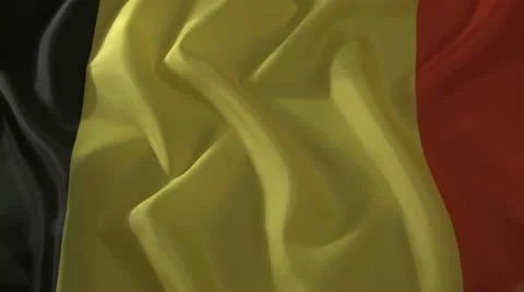 Belgian flag Stock Footage
