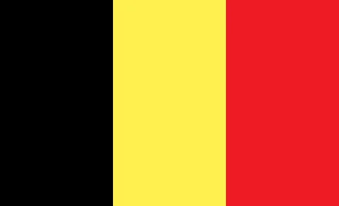 Belgian flag. Simple vector Belgium flag Stock Illustration