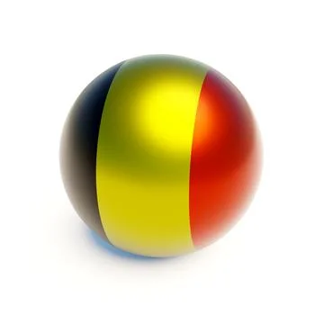 Belgian Flag Sphere Иллюстрация