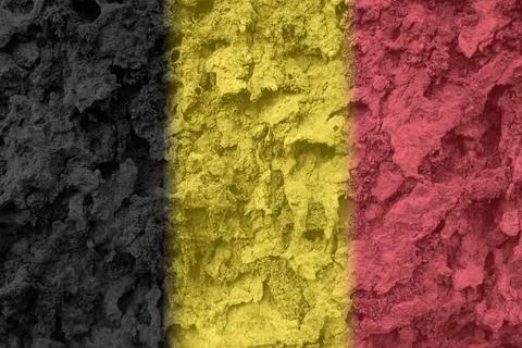 Belgian flag texture as background Stock Photos