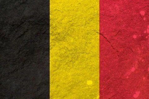 Belgian flag texture as background Stock Photos