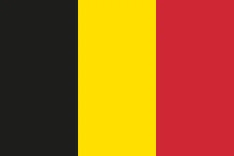 Belgian flag vector icon. Flag of Belgium. Stock Illustration