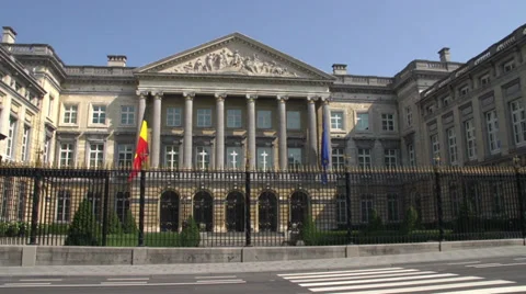 Belgian parliament Stock Footage 27715174
