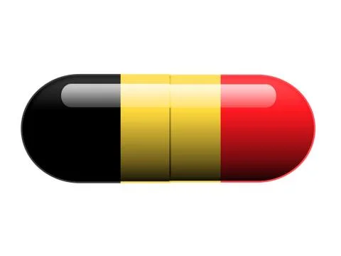 Belgian pill Stock Illustration