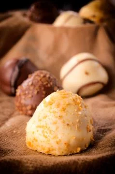 Belgian praline Stock Photos