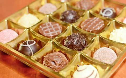 Belgian Pralines Fotos Stock