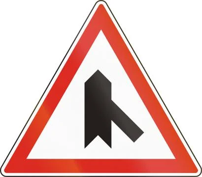 Belgian regulatory road sign - Intersection with priority 스톡 일러스트