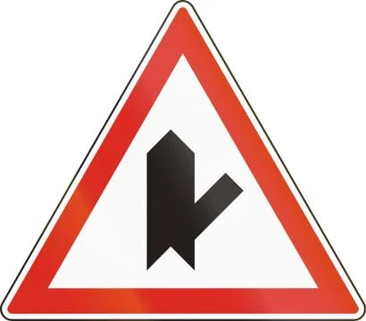 Belgian regulatory road sign - Intersection with priority 스톡 일러스트