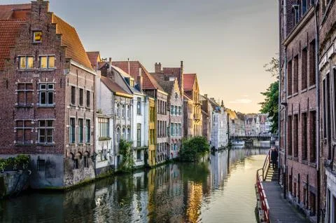 Belgian town of Gent Stock Photos
