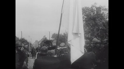 Belgian troops surrender Stock Footage 103386823