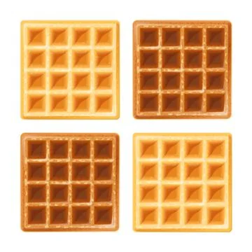 Belgian waffle. Stock Illustration