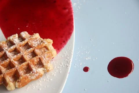 Belgian waffle Stock Photos
