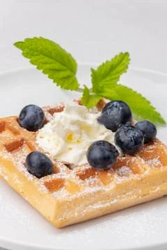 Belgian waffle Stock Photos