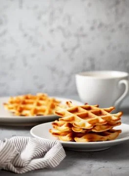 Belgian waffles Stock Photos