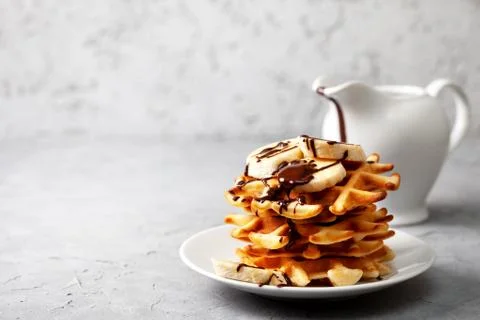 Belgian waffles Stock Photos