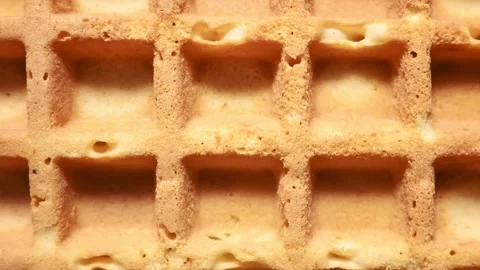 Belgian waffles texture. Stock Footage 331942566
