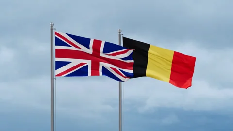 Belgium and UK United Kingdom of Great B... | Stock Video | Pond5