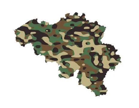 Belgium - army camo pattern 스톡 일러스트