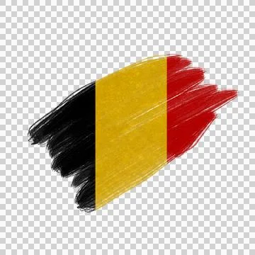 Belgium Brush Flag Stock Photos