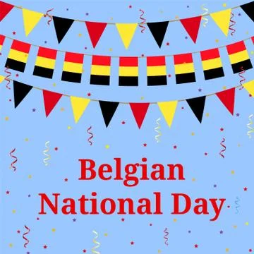 Belgium day Stock Illustration