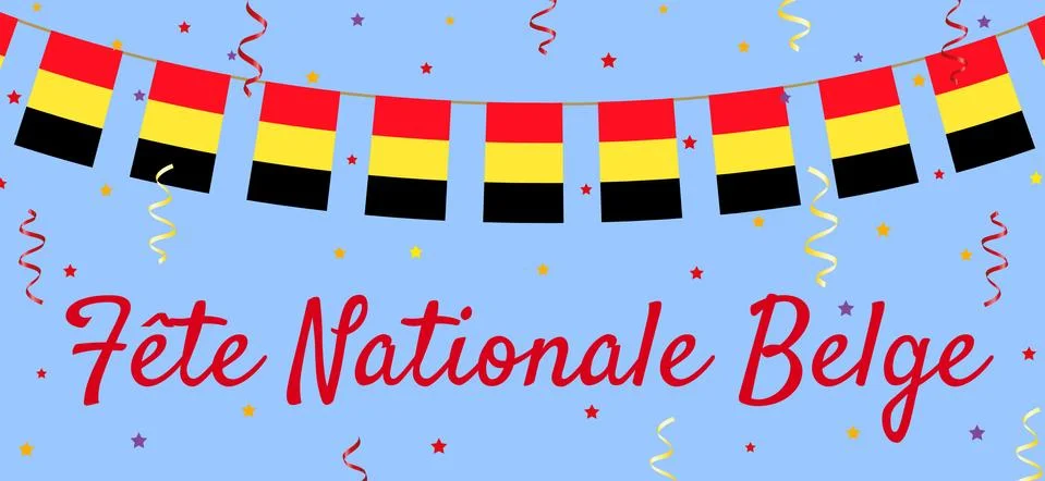 Belgium day Stock Illustration