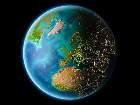 Belgium in the evening Illustrazione stock