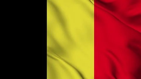 Belgium flag animation for background in 4k. Stock Footage 250367913