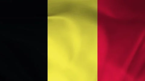 Belgium flag animation Stock Footage 245552347