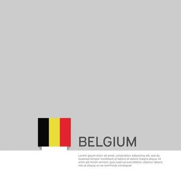 Belgium flag background. State patriotic belgian banner, cover. National poster Stock Illustration