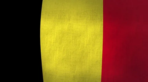 Belgium Flag Background Textured (Loop-able) Stock Footage 33987037