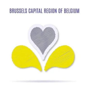 Belgium flag design elements Stock Illustration