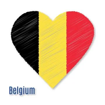 Belgium flag design elements Stock Illustration