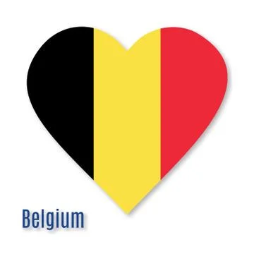 Belgium flag design elements Stock Illustration