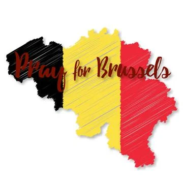 Belgium flag design elements Stock Illustration