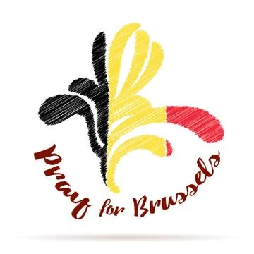 Belgium flag design elements Stock Illustration