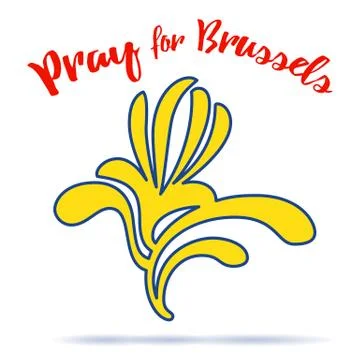 Belgium flag design elements Stock Illustration