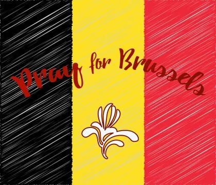 Belgium flag design elements Stock Illustration