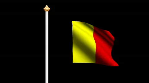 Belgium flag Video stock 562632