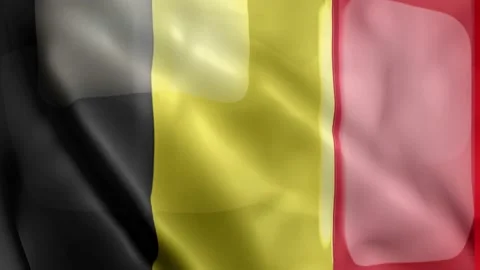 Belgium Flag Stock Footage 133772955