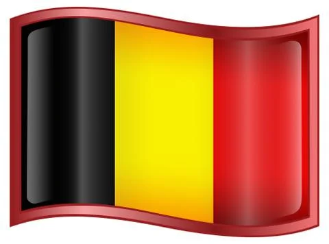 Belgium flag icon Illustration