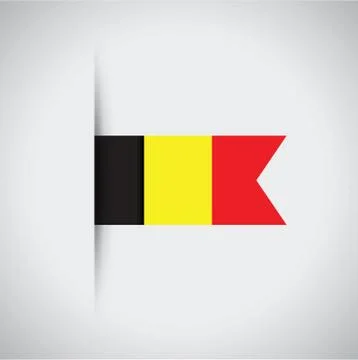 A belgium flag Stock Illustration