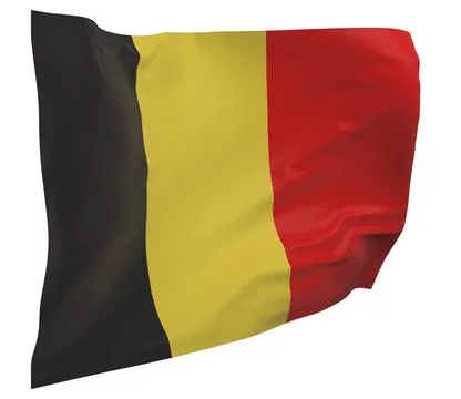 Belgium flag isolated Stock Illustration