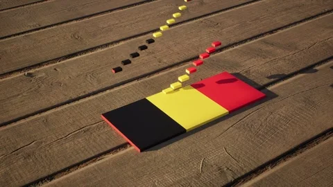 Belgium Flag - Slow Motion Stock Footage 318706103
